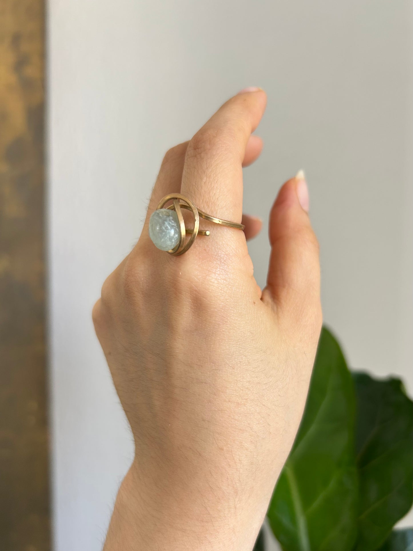 Anillo Aguamarina