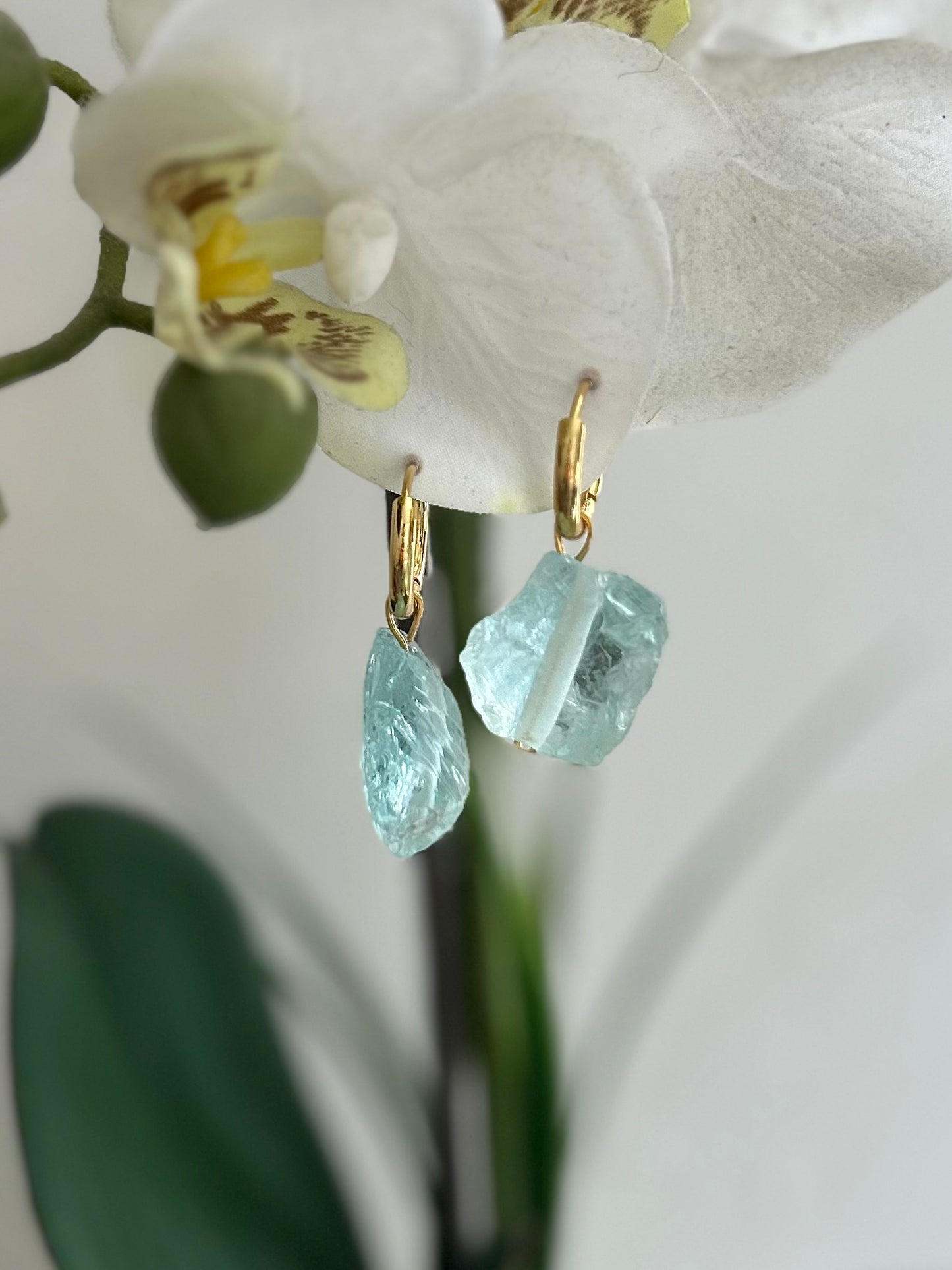Aretes Aguamarina