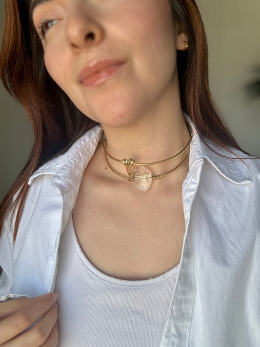 Collar Cuarzo Transparente