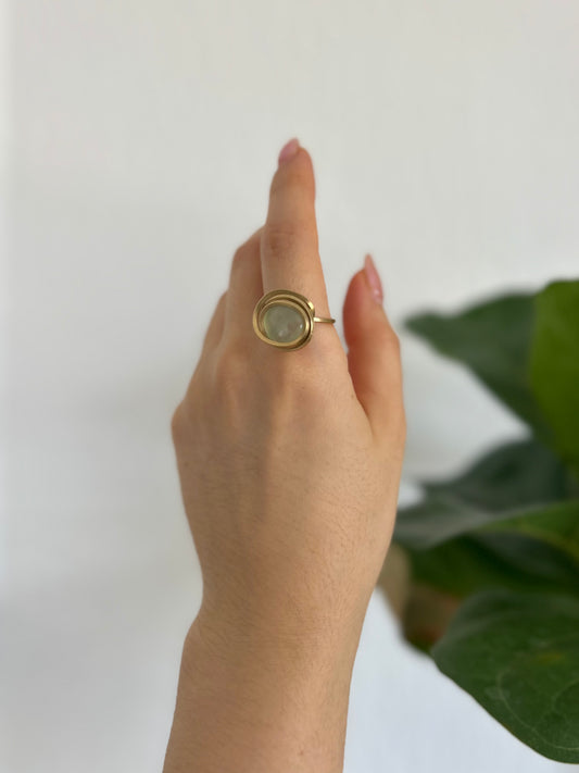 Anillo Aguamarina