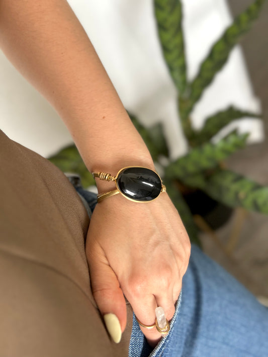 Brazalete Obsidiana Negra