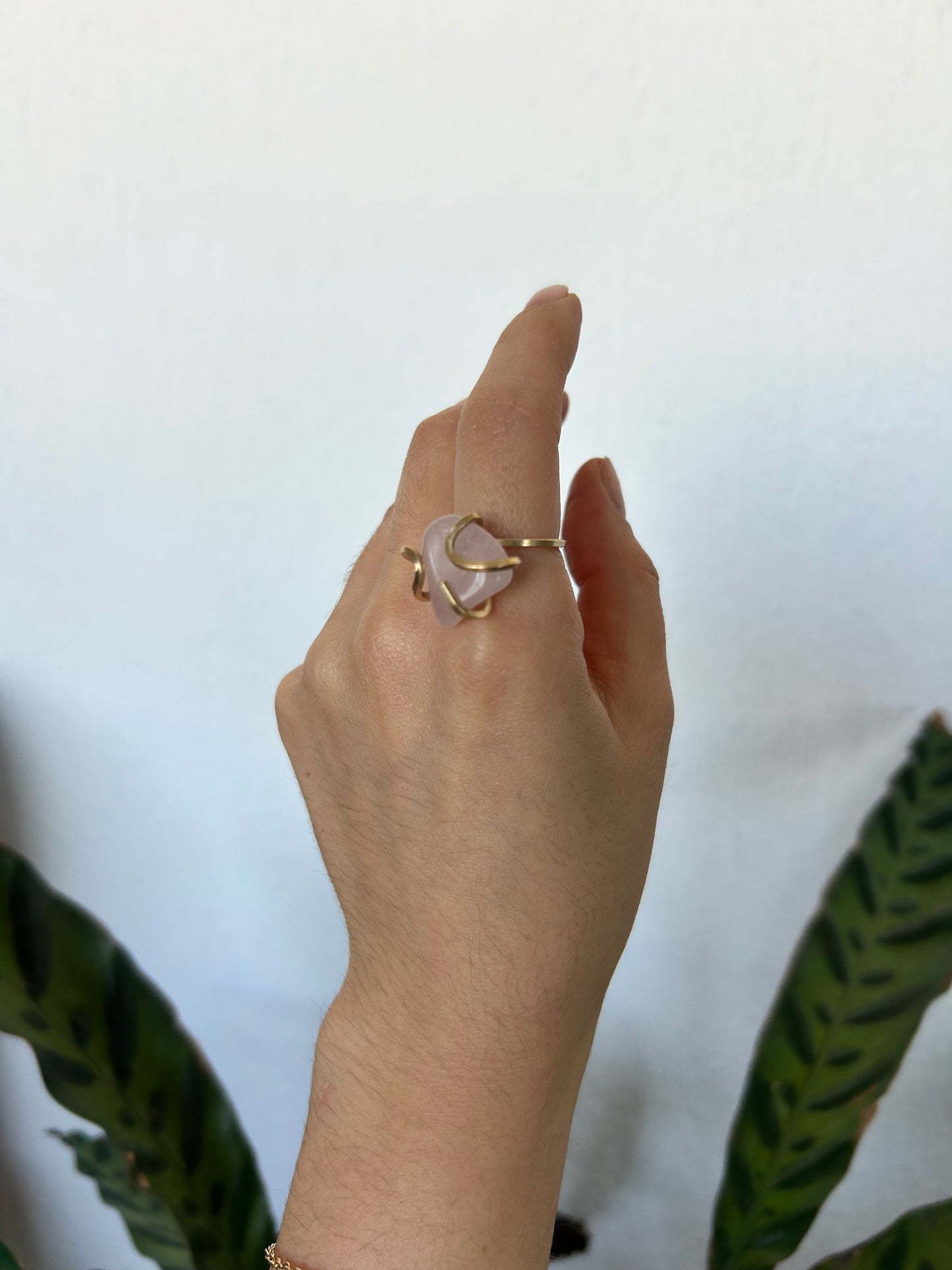 Anillo Cuarzo Rosa