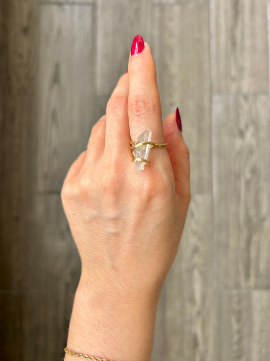 Anillo Cuarzo Transparente