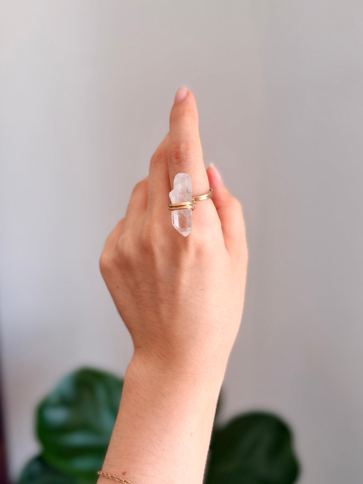 Anillo Cuarzo Transparente