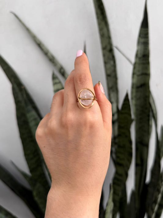 Anillo Cuarzo Rosa