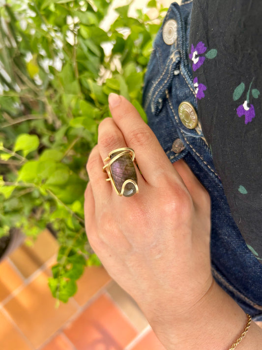 Anillo Labradorita