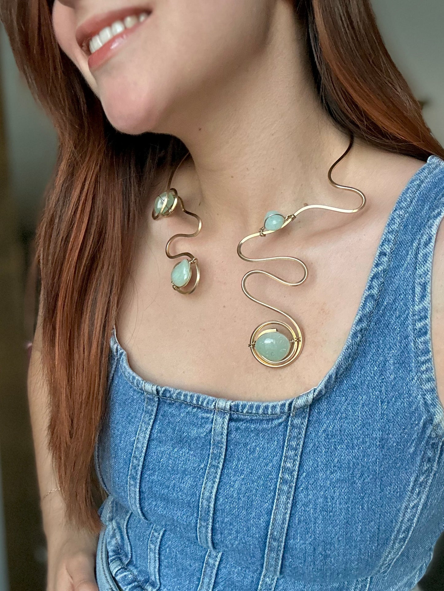Collar Aguamarina