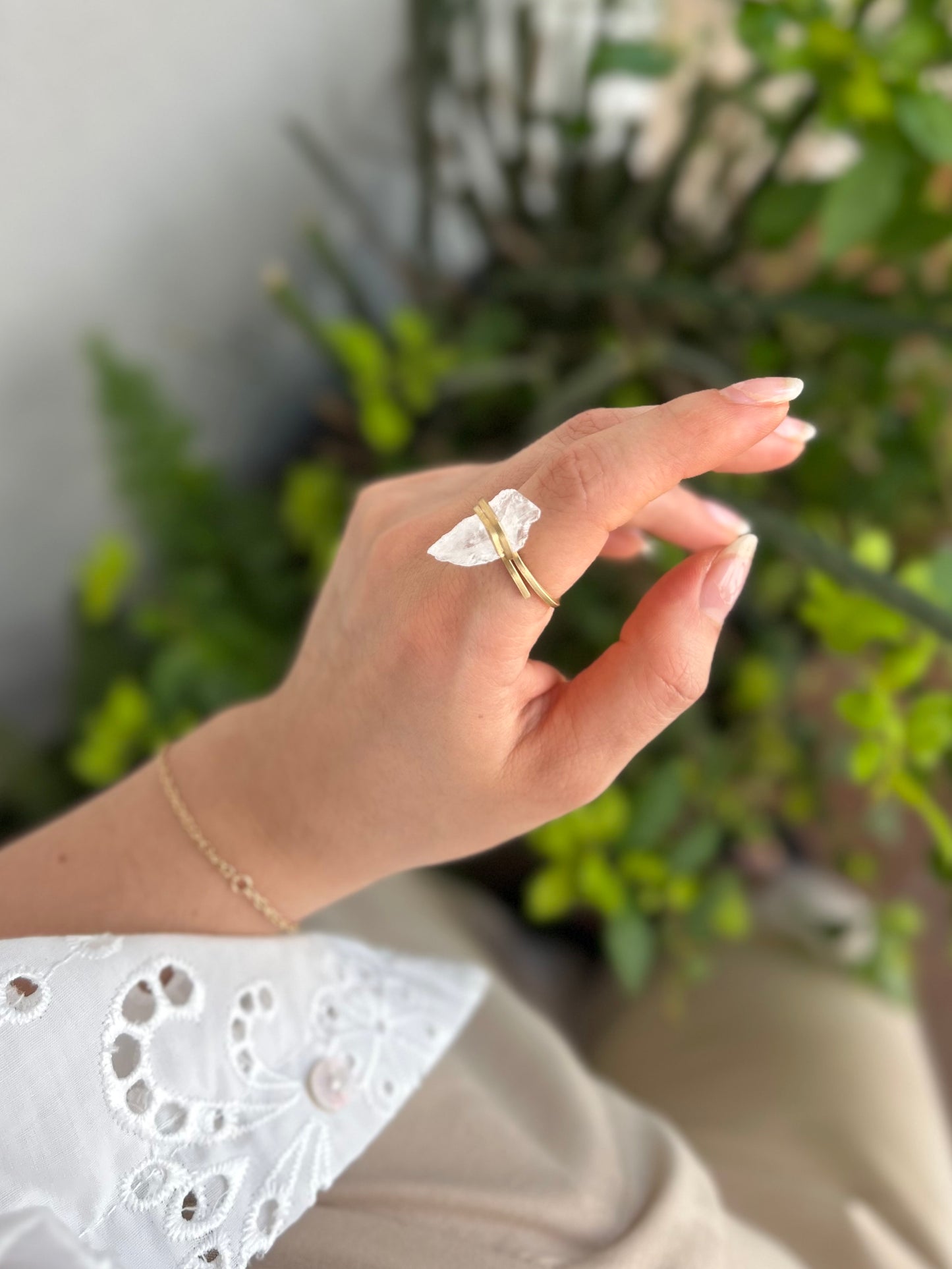 Anillo Cuarzo Transparente