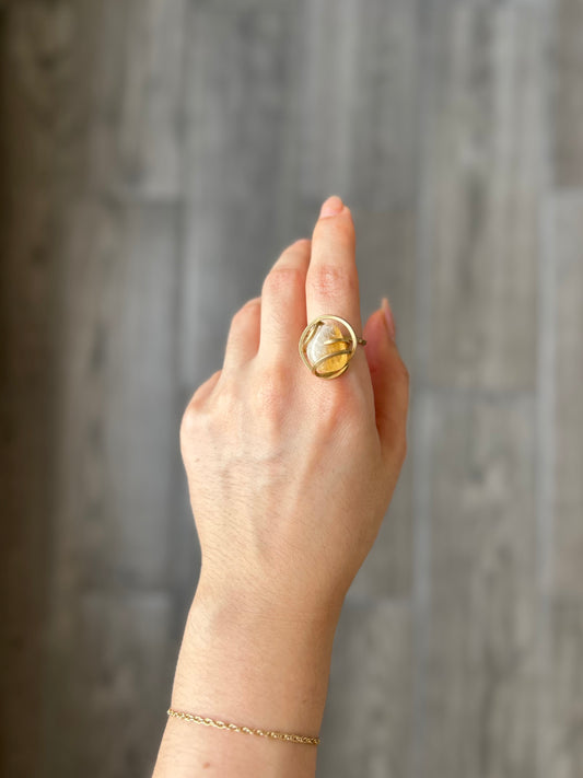 Anillo Citrino