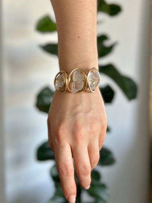 Brazalete Cuarzo Transparente