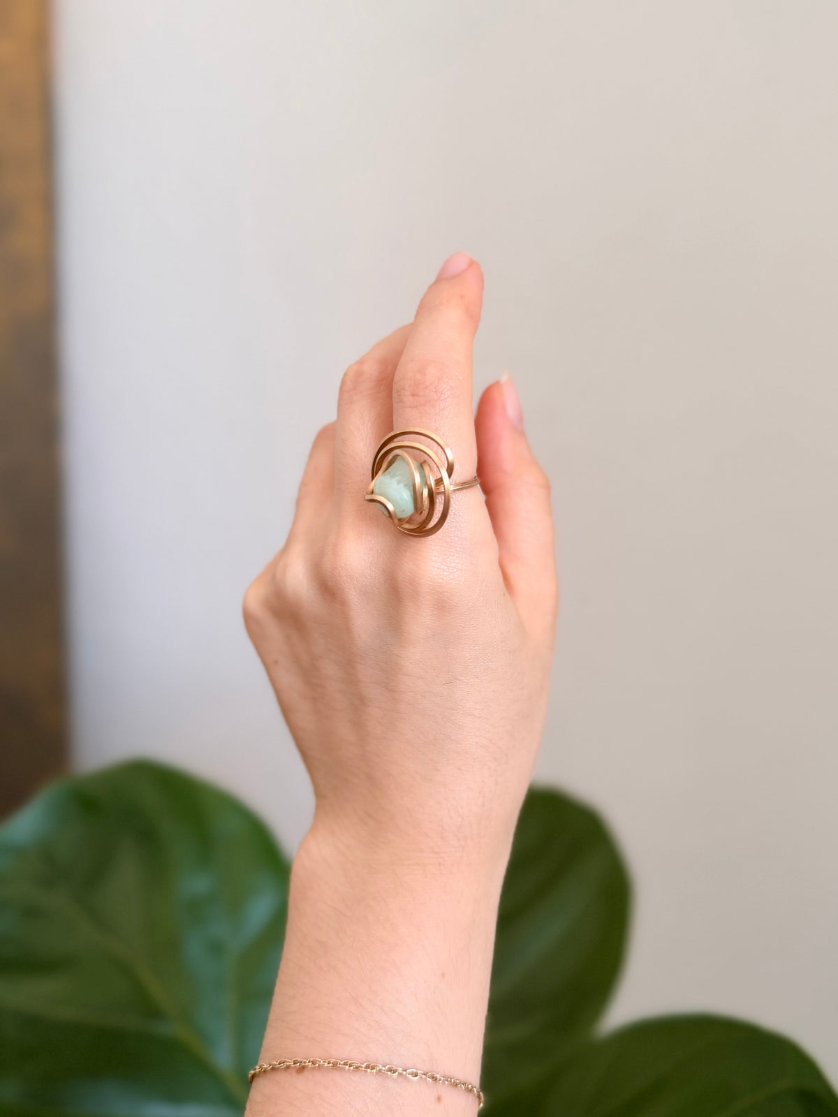 Anillo Aguamarina