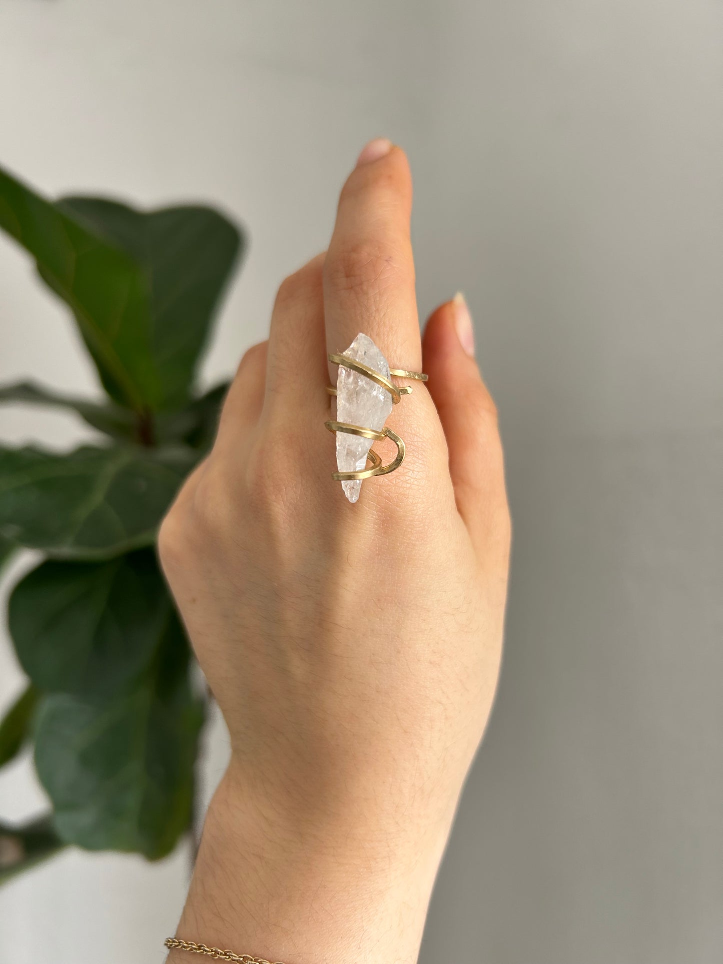 Anillo Cuarzo Transparente