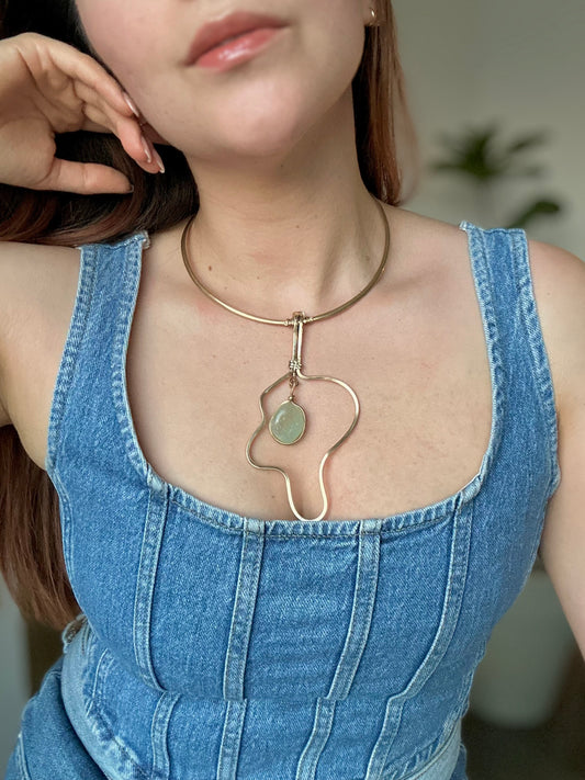 Collar Aguamarina