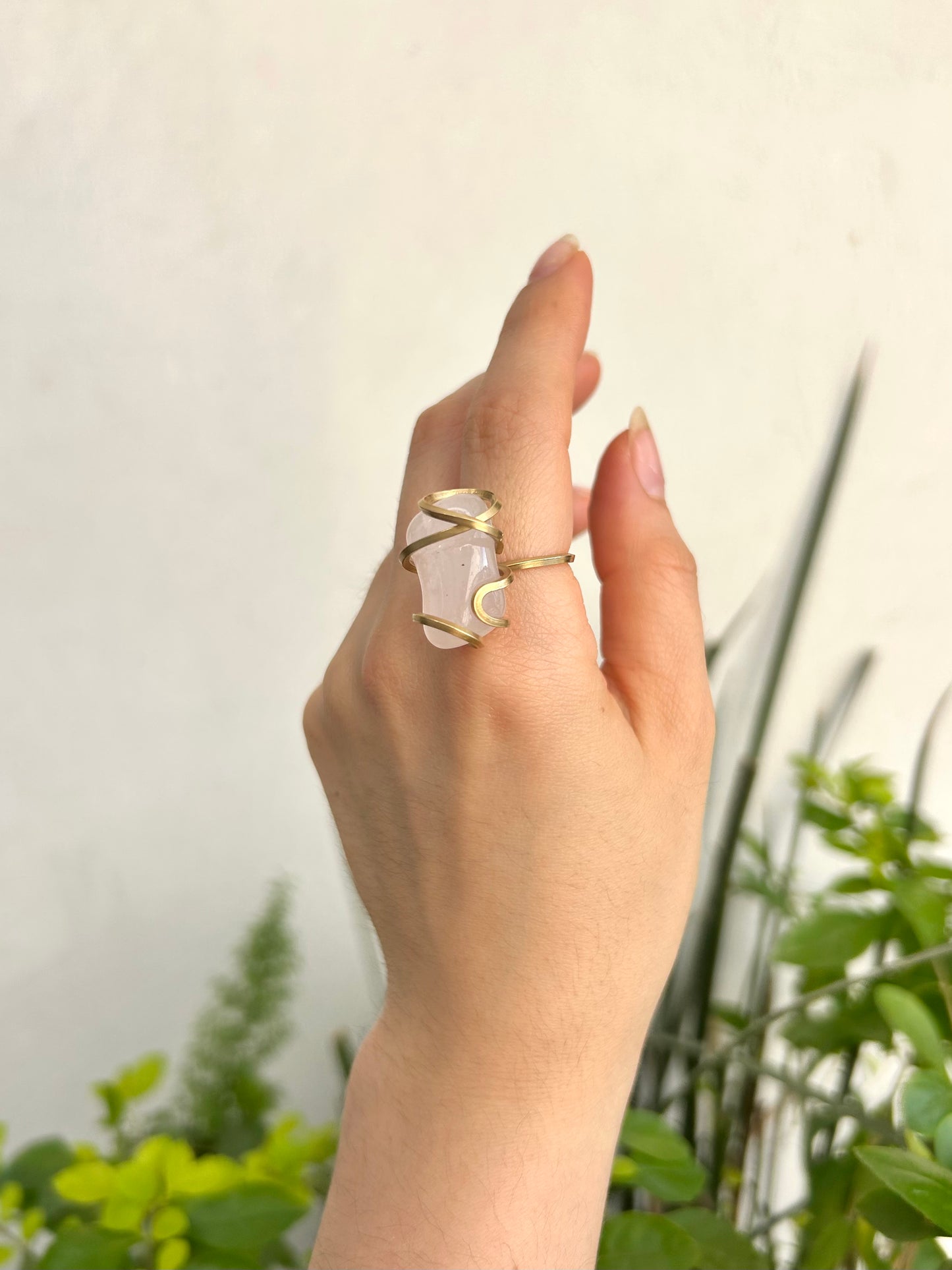 Anillo Cuarzo Rosa
