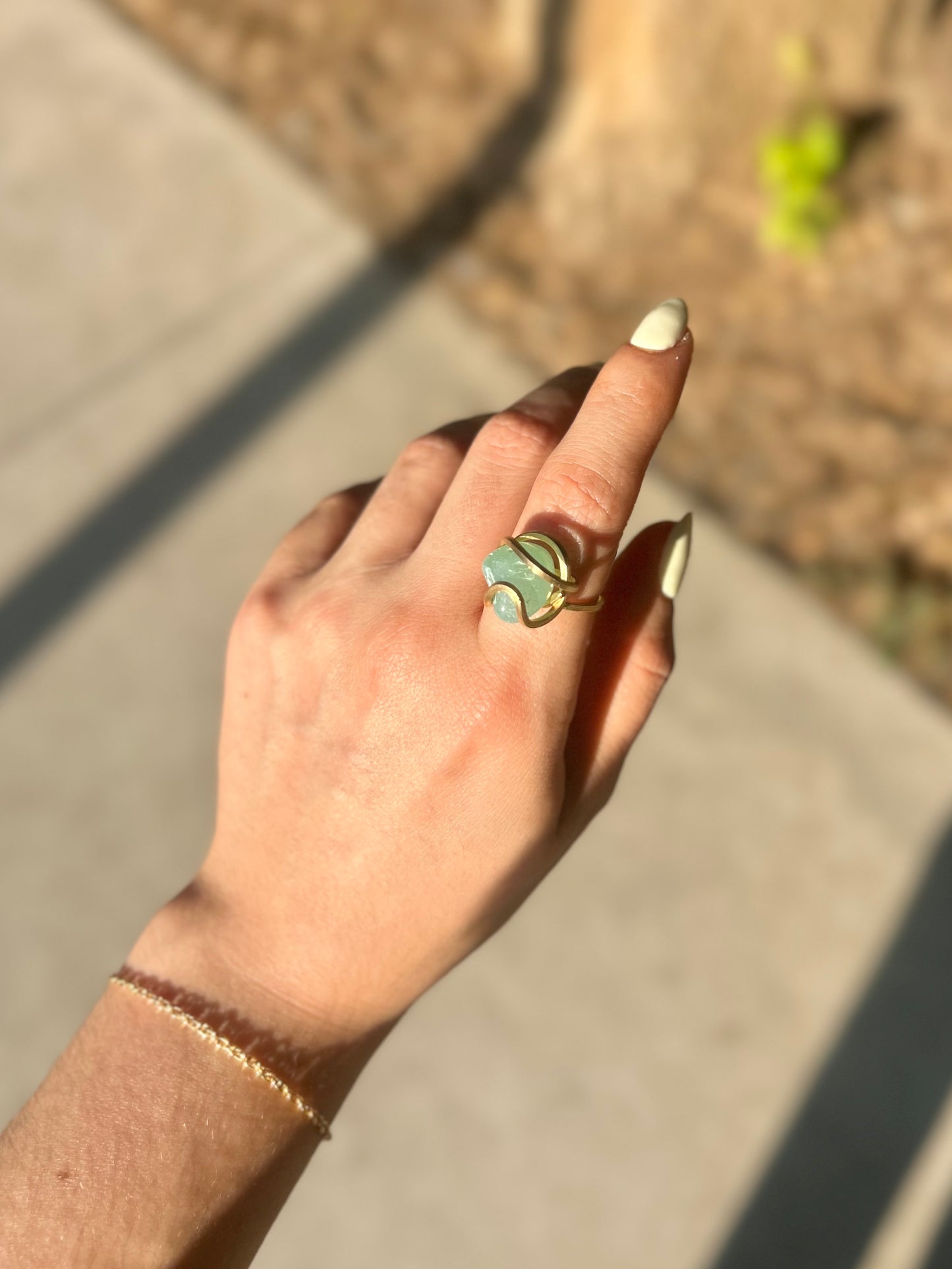 Anillo Aguamarina