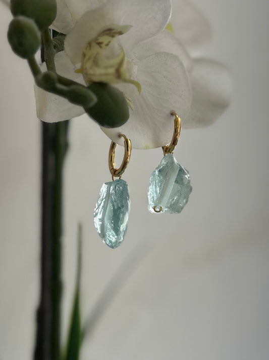Aretes Aguamarina