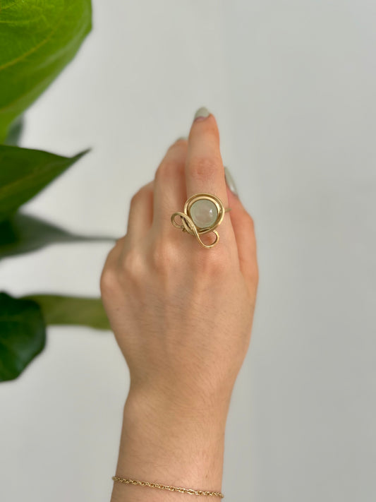 Anillo Aguamarina