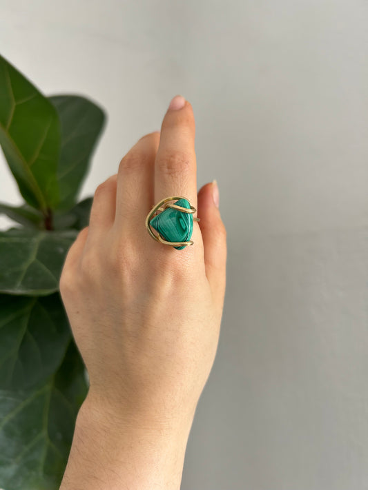 Anillo Malaquita