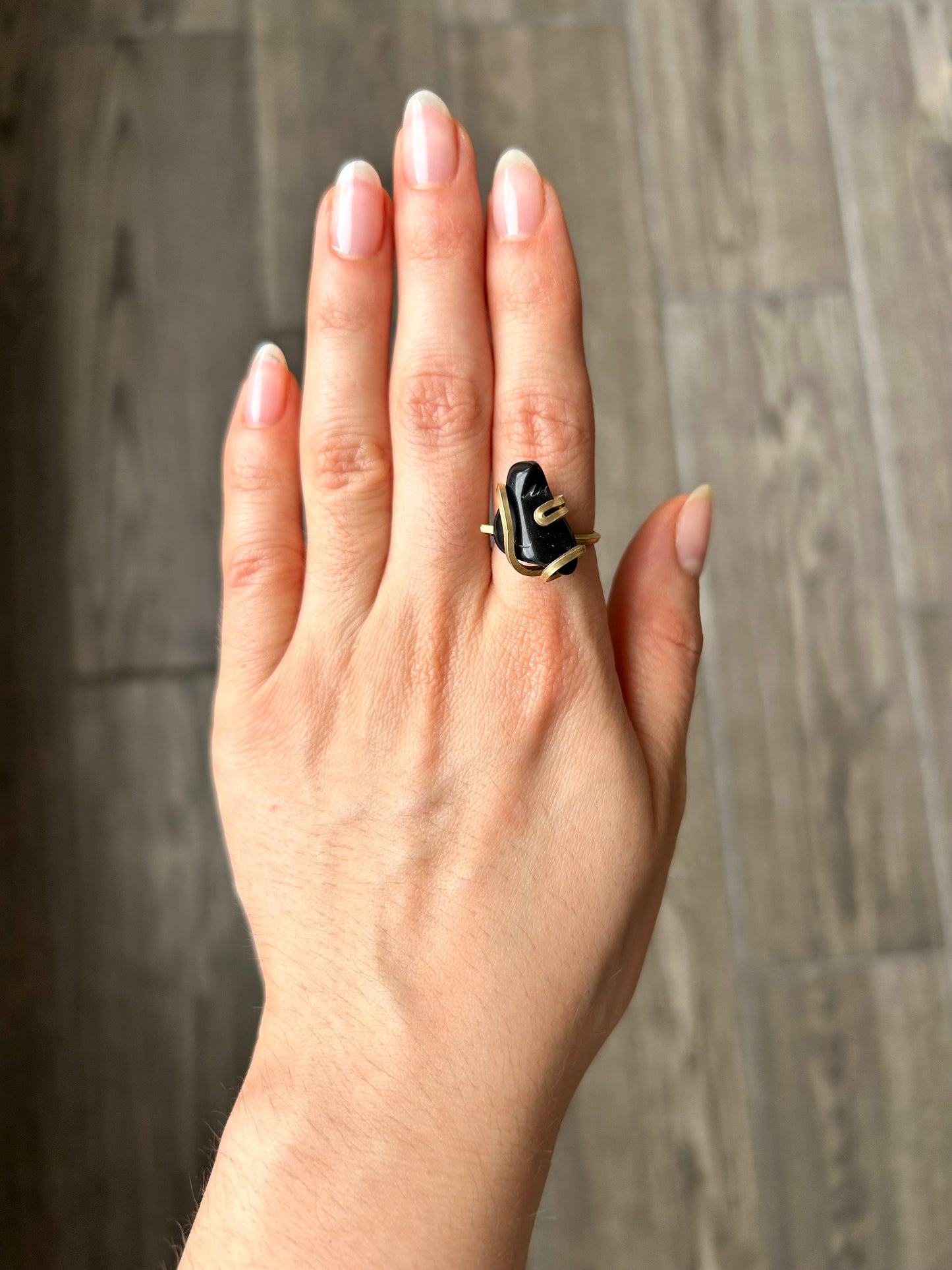 Anillo Obsidiana Negra