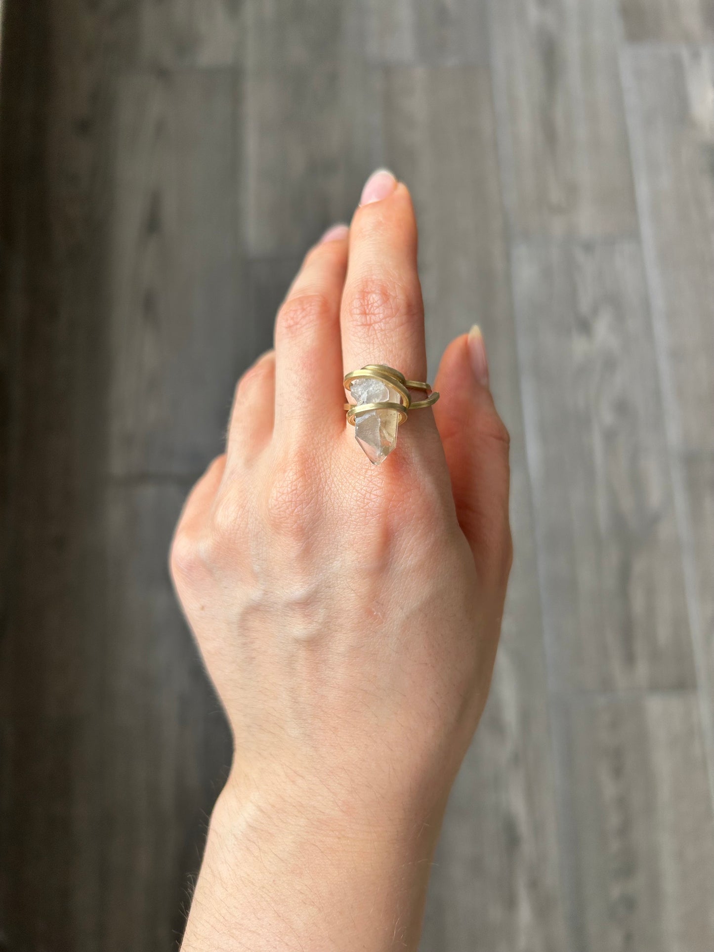 Anillo Cuarzo Transparente