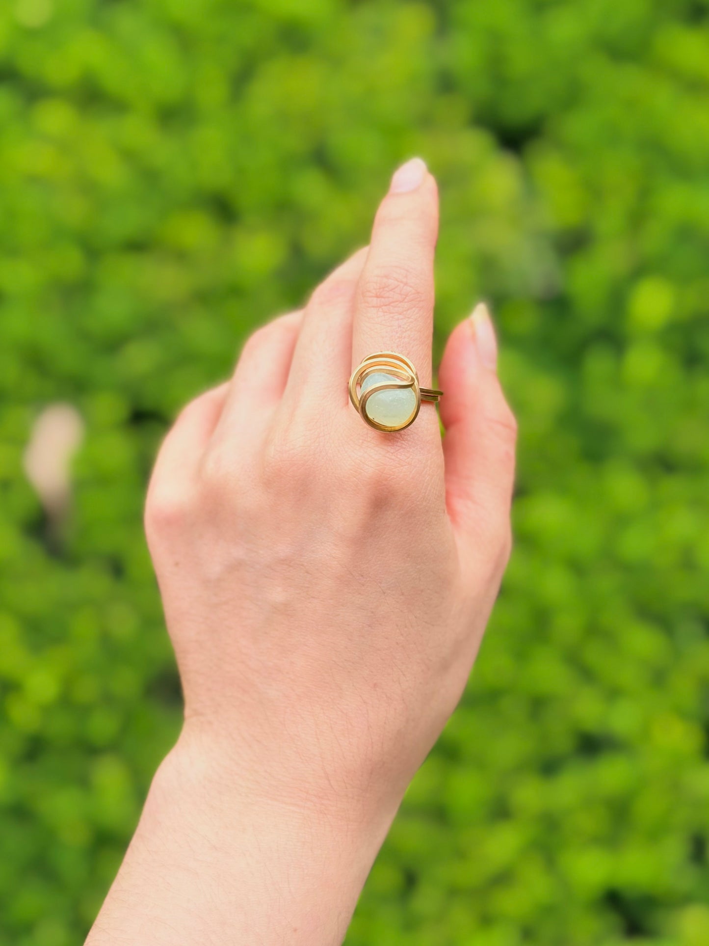 Anillo Aguamarina