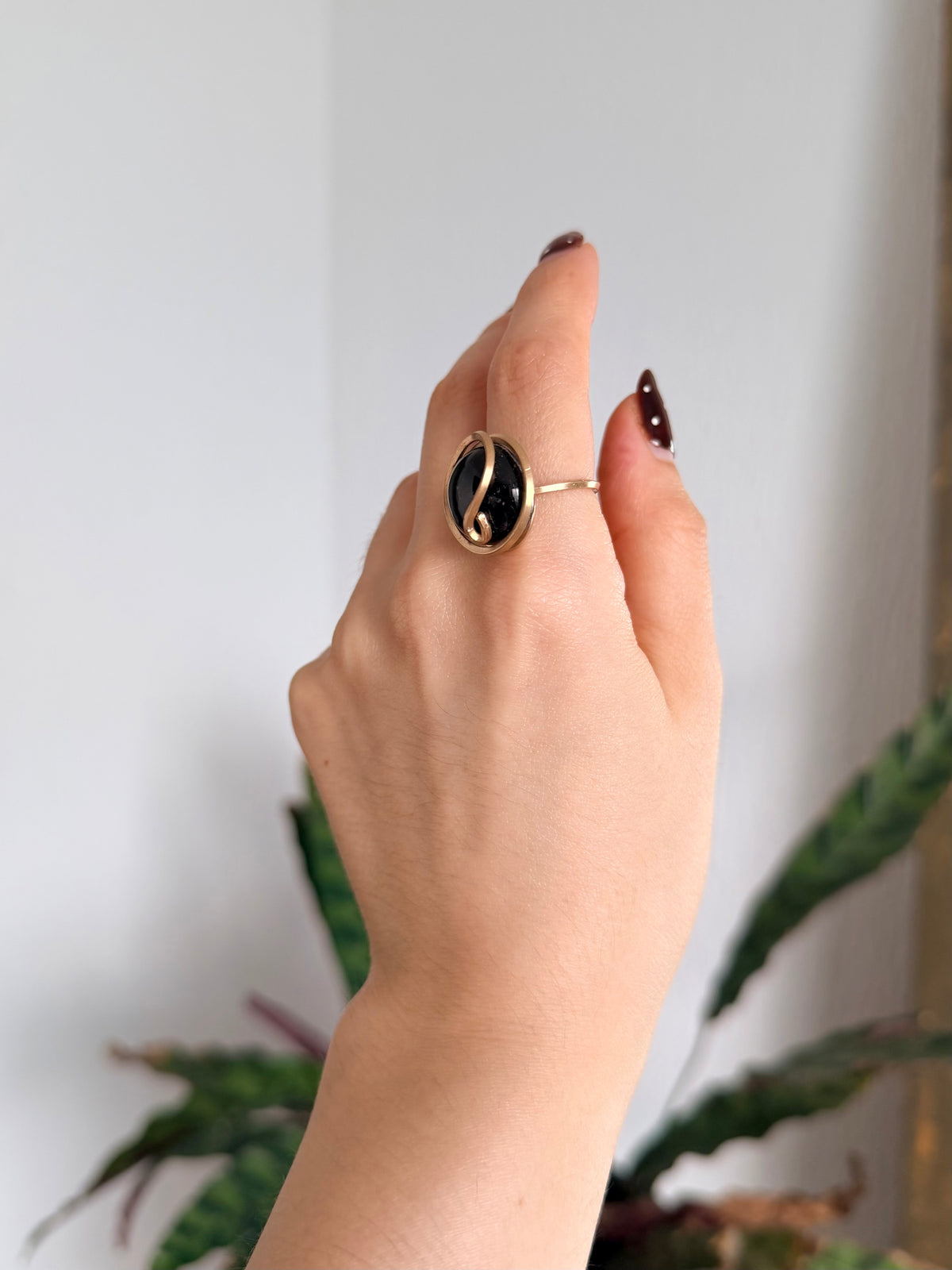 Anillo Obsidiana Negra