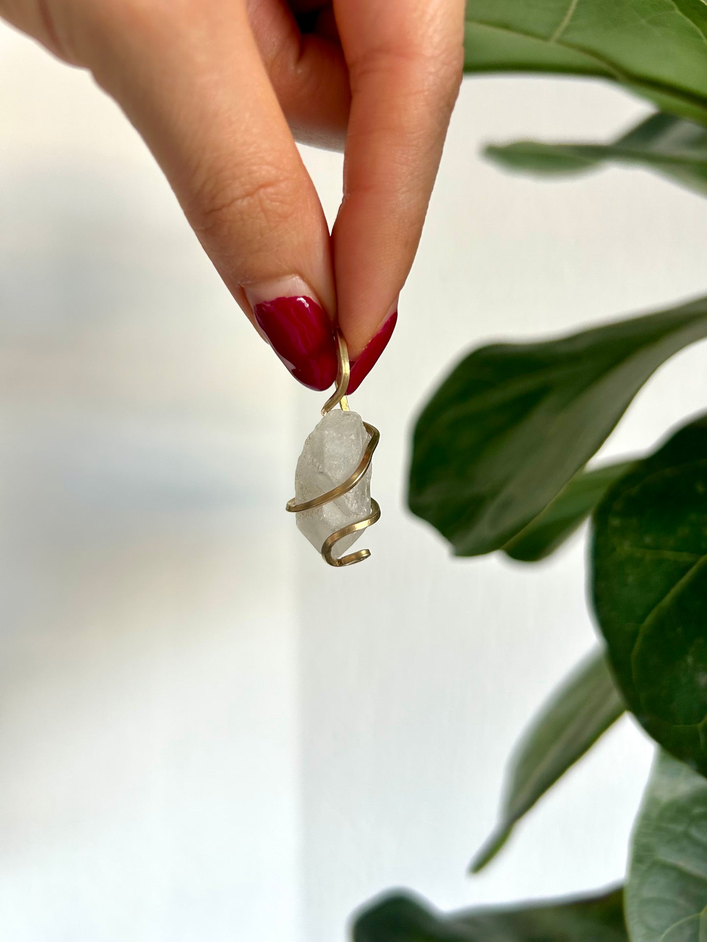 Dije Cuarzo Transparente