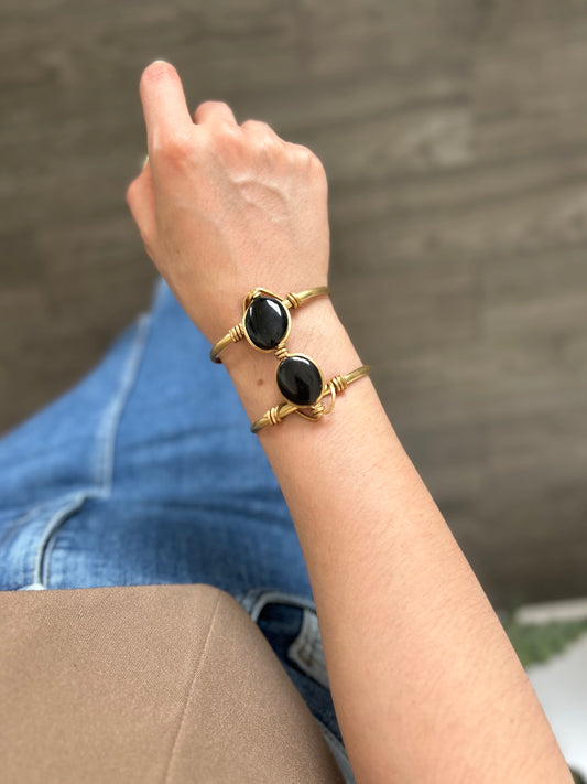 Brazalete Obsidiana Negra