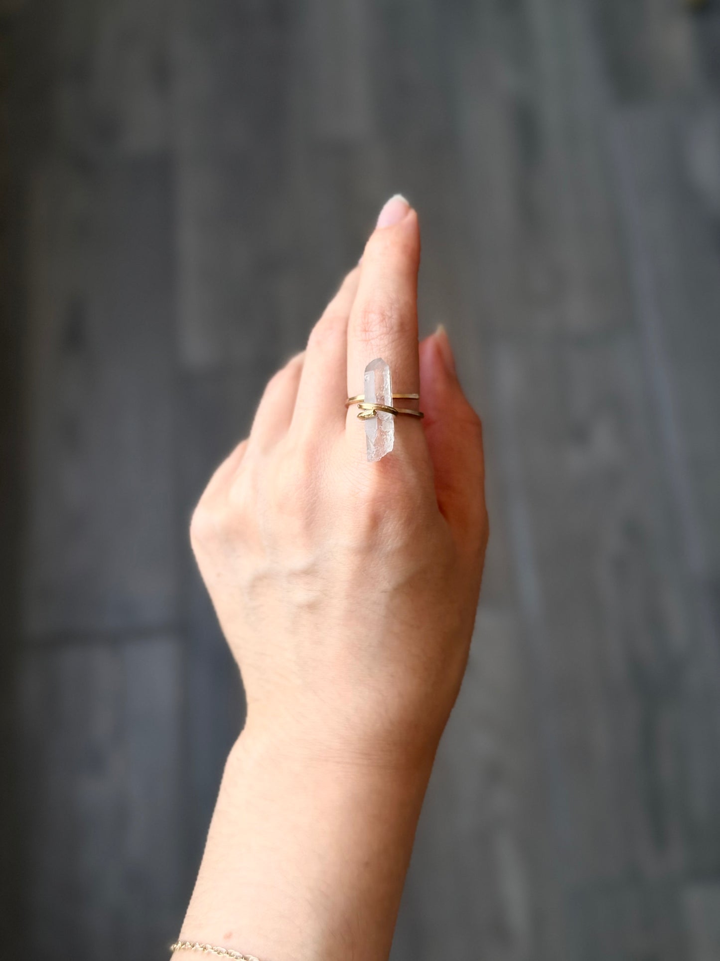 Anillo Cuarzo Transparente