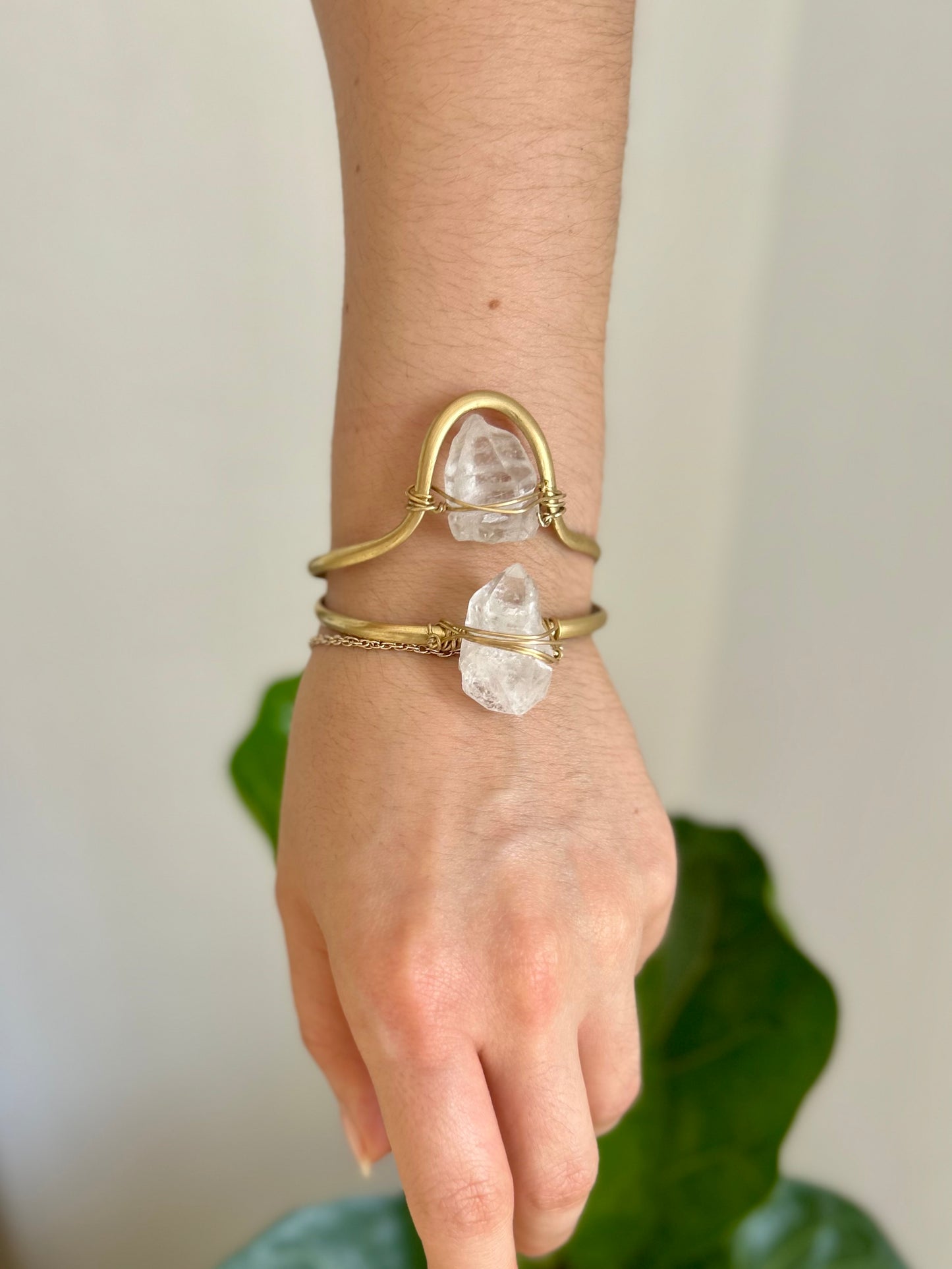 Brazalete Cuarzo Transparente