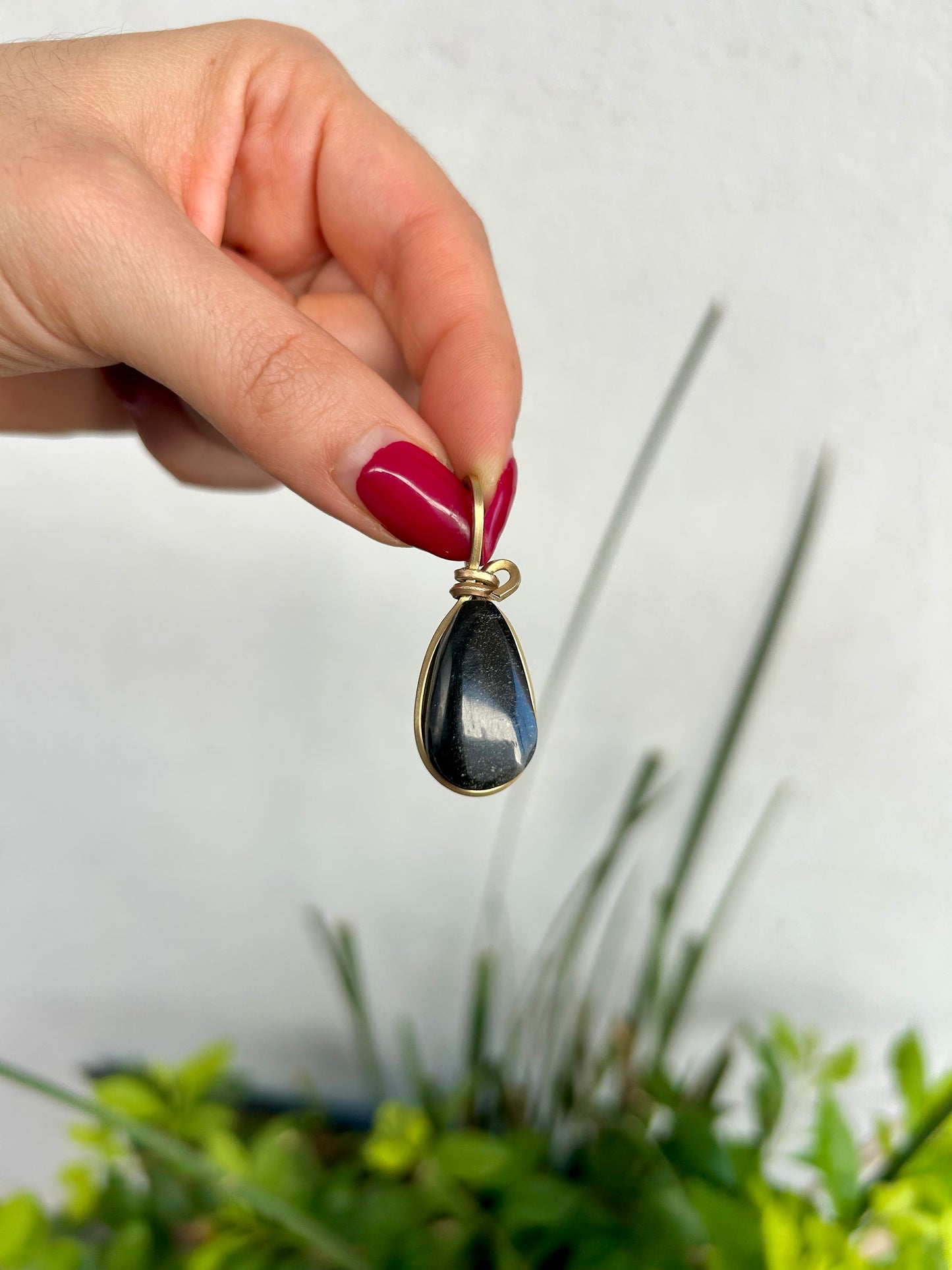 Dije Obsidiana Dorada