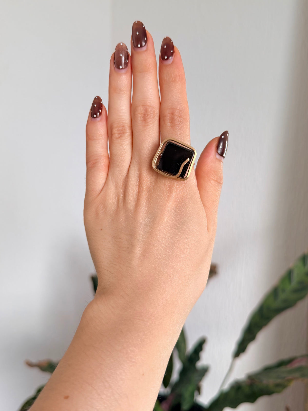 Anillo Obsidiana Negra