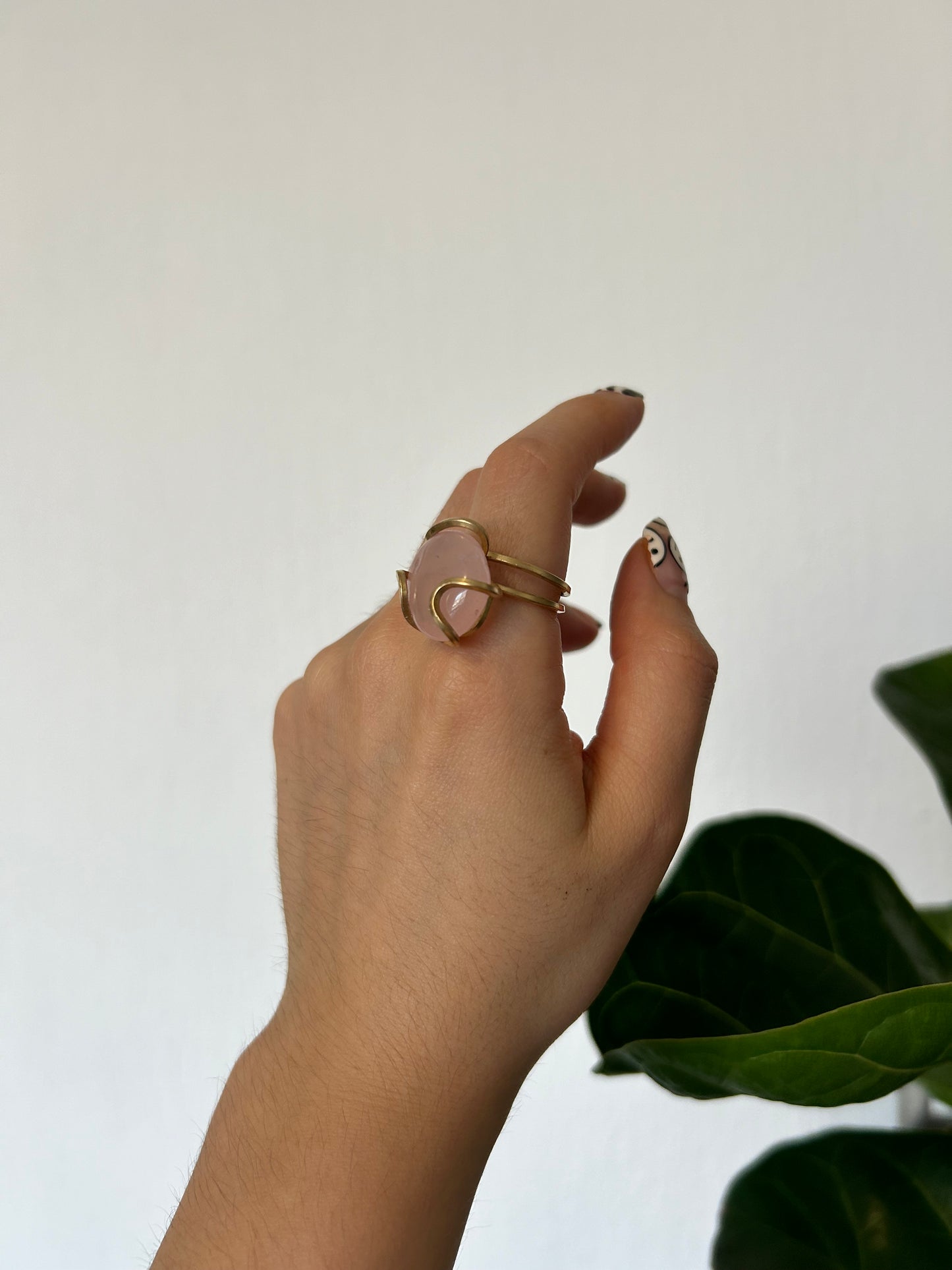 Anillo Cuarzo Rosa