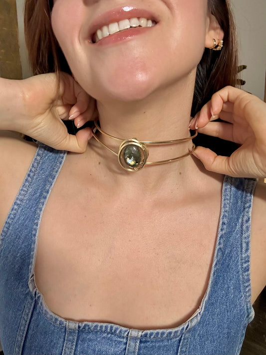 Collar Labradorita