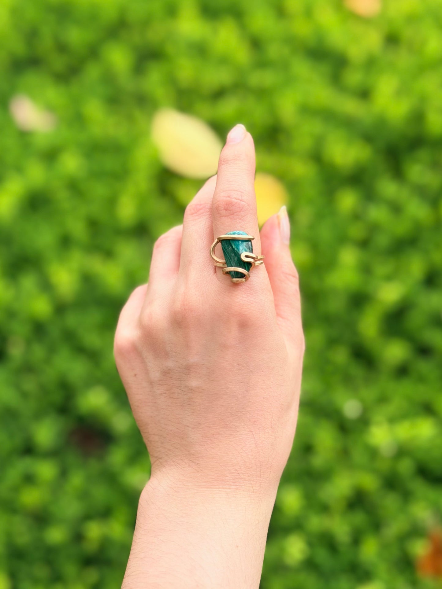 Anillo Malaquita