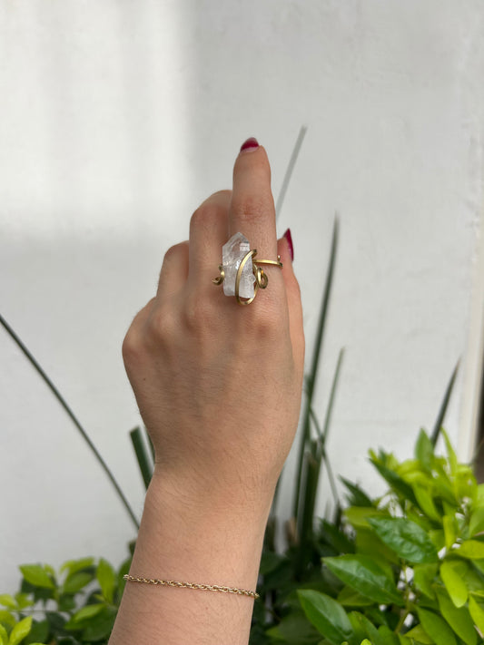 Anillo Cuarzo Transparente