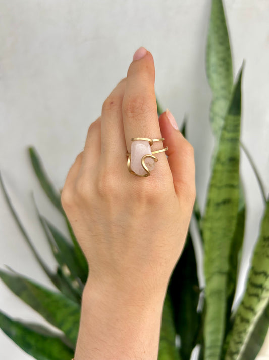 Anillo Cuarzo Rosa