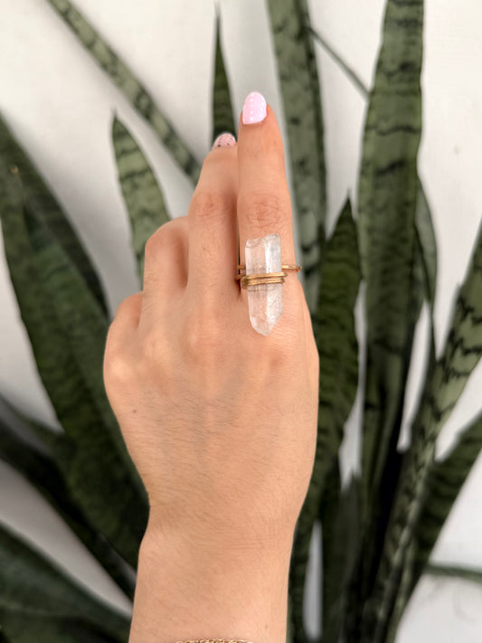 Anillo Cuarzo Transparente