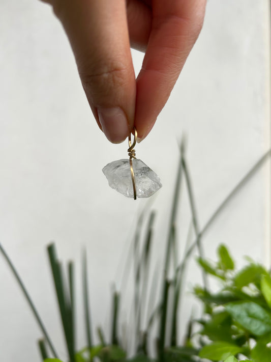 Dije Cuarzo Transparente