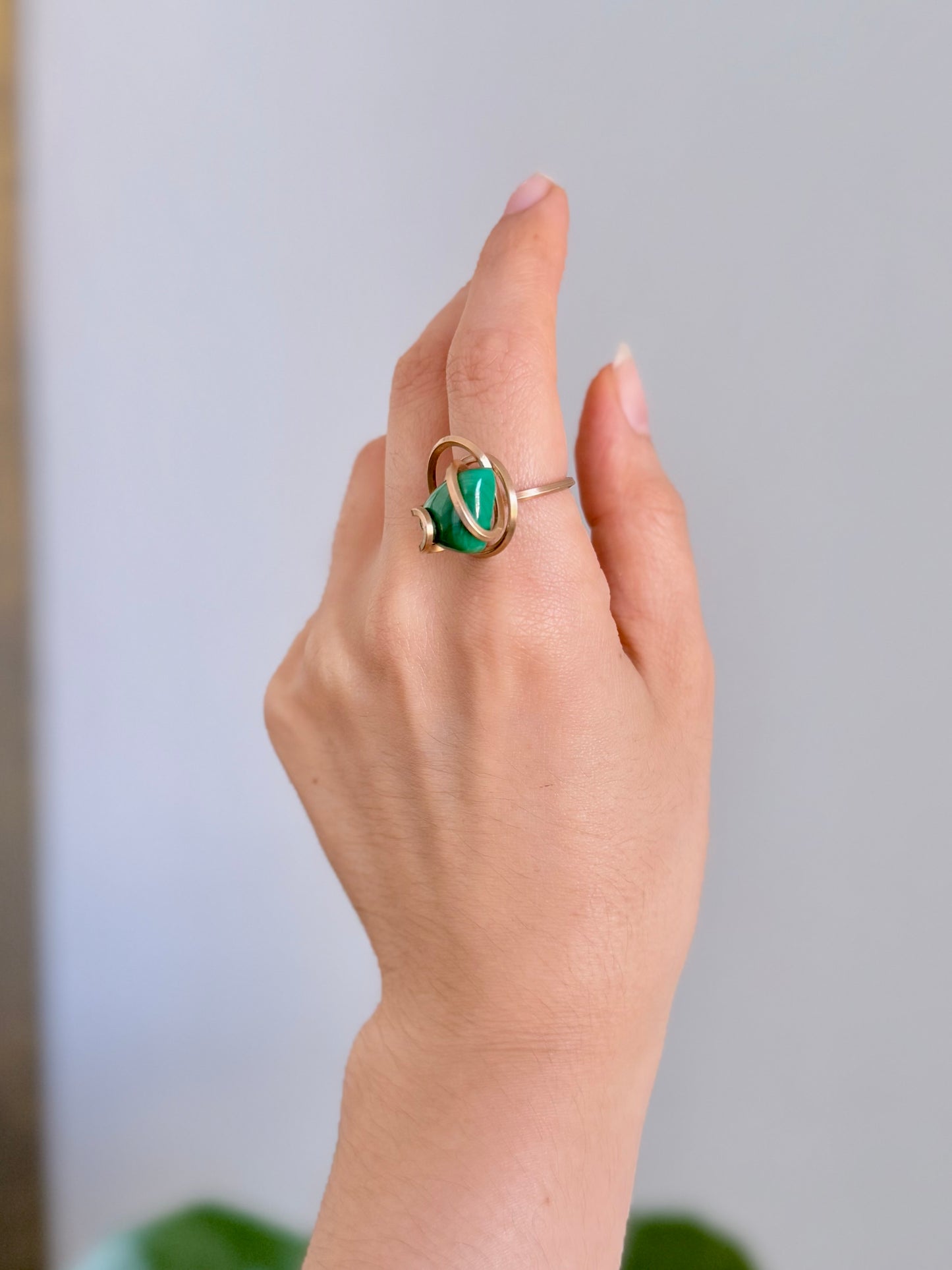 Anillo Malaquita