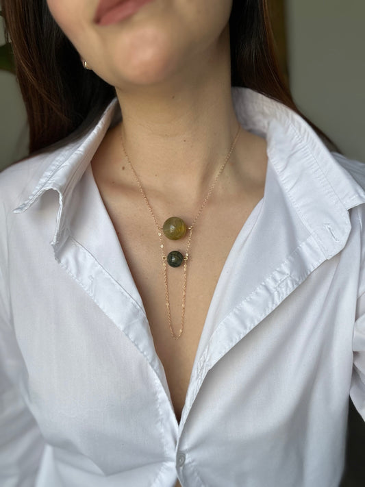 Collar Ágatas Dúo