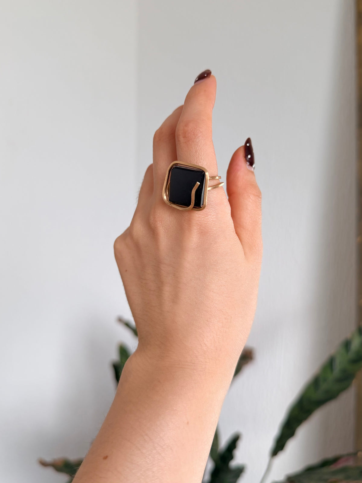 Anillo Obsidiana Negra