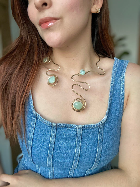 Collar Aguamarina