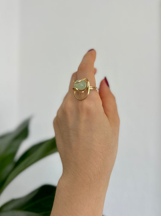 Anillo Aguamarina
