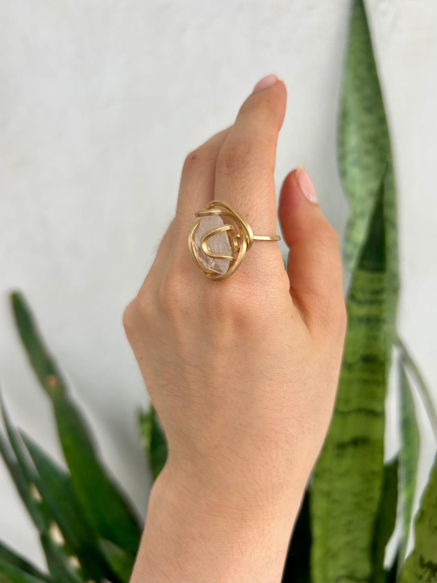 Anillo Cuarzo Transparente