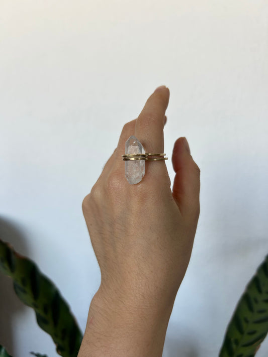 Anillo Cuarzo Transparente