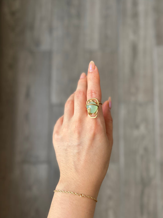 Anillo Aguamarina