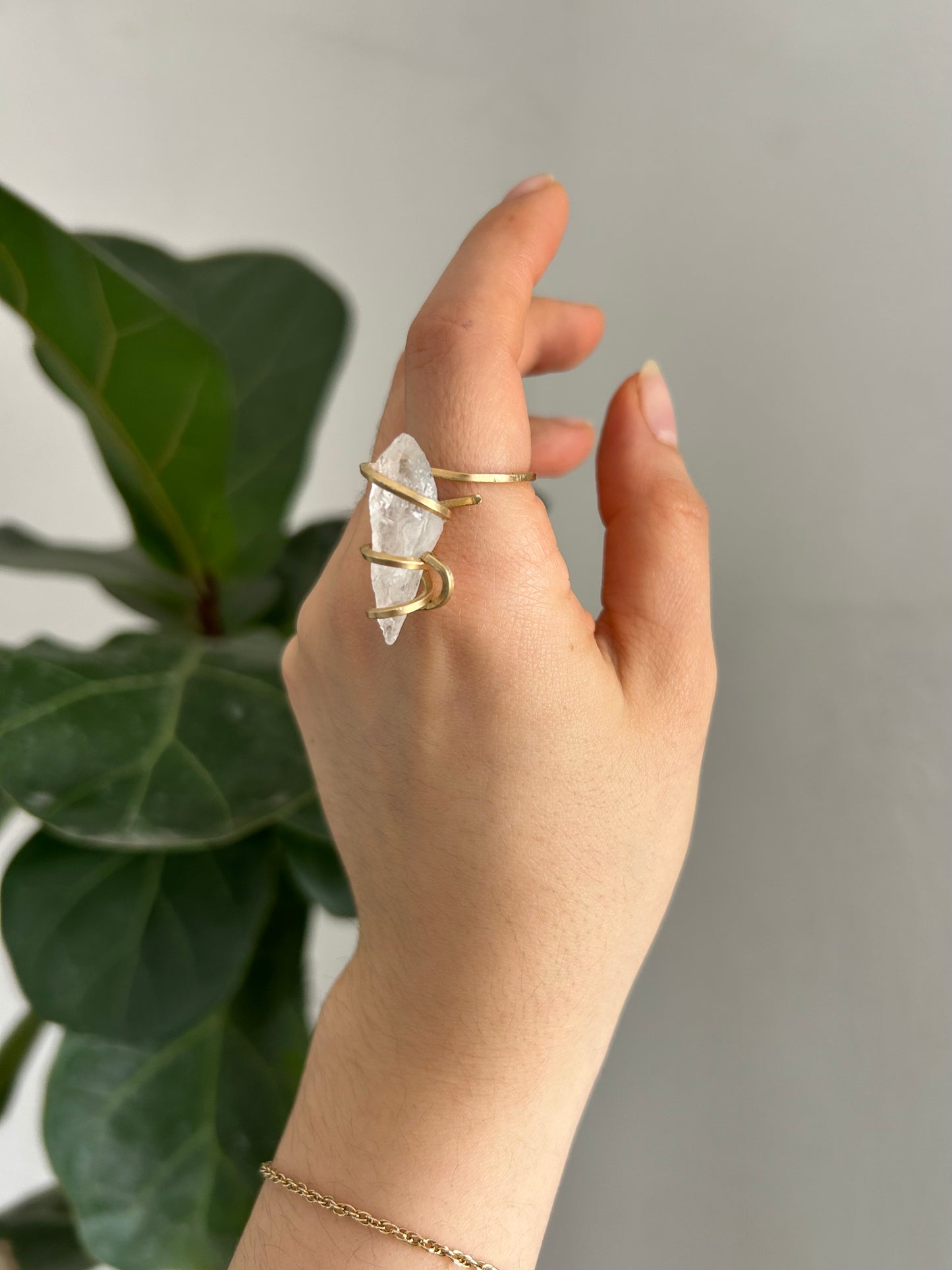 Anillo Cuarzo Transparente