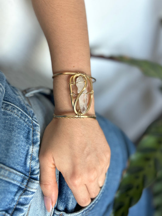 Brazalete Cuarzo Transparente