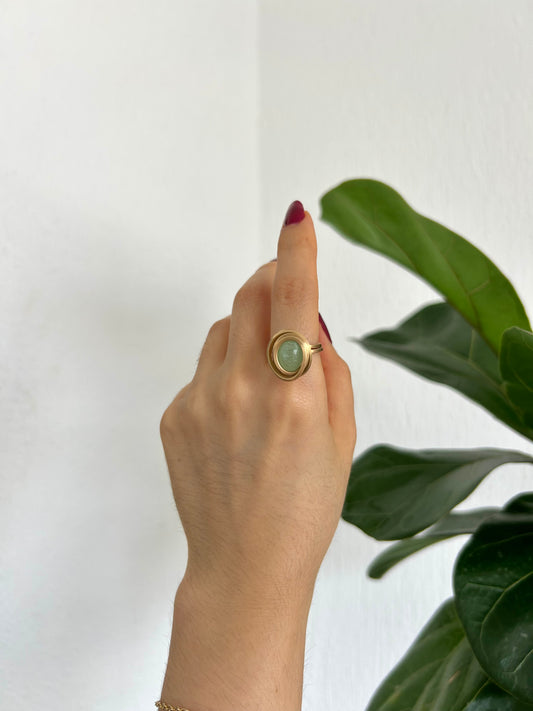 Anillo Aguamarina